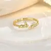 Anillo de Mariposa Hermoso Sueño Amor Color Esmalte Estilo Palacio Femenino Celebridad de Internet Temperamento Avanzado Dopamina Anillo Abierto
