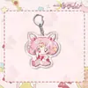 Llavero de Acrílico de Sailor Moon Tsukino Usagi de Dibujos Animados Lindo Colgante Creativo Accesorio de Llavero