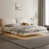Cama de Suspensión Marco de Acero Accesorios Rejilla Colgante Cama Minimalista Italiana Suspensión Doble 1.8 m 1.5 Accesorios de Dormitorio Principal
