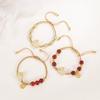 Nova Ágata Jade Coelho Pulseira Nicho Feminino Design Sentido Hetian Jade Fu Personagem Puro Handmade Tecido Net Vermelho Mesmo Estilo Corda de Mão
