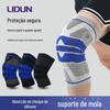 Joelheiras pressurizadas de menisco para basquete, corrida, ciclismo, fitness, tira de suporte de mola de silicone, joelheiras esportivas de malha de nylon