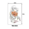 Inglês pequeno braço completo tatuagem dark wolf head letter tatuagem impermeável suor fábrica atacado carta grande imagem braço flor