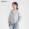 Abrigo de Otoño para Niñas 2026 Nueva Moda Ropa Infantil con Capucha para Niños Grandes Ropa de Otoño para Niñas Tops Estilo Coreano