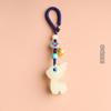 Accesorios Creativos de Ciervo para Mascotas DIY Colgante de Cadena para Teléfono con Piedra Luminosa Adorno Colgante para Bolso y Coche Llavero