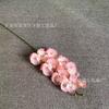 Simulación de 8 cabezas de Phalaenopsis, decoración para sala de bodas, venta al por mayor transfronteriza de Amazon, decoración suave europea para el hogar, flores de seda