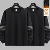 Nueva Camiseta de Manga Larga con Cuello Redondo Otoño/Invierno 2025, Sudadera Versátil de Moda con Forro Polar, Camiseta Básica Unisex