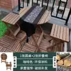 Mesa de Comedor Plegable al por Mayor Madera Maciza Juego de Mesa y Sillas sin Instalación Mesa Redonda de Madera Portátil Escritorio de Estudio Mesa para Flores