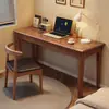 Mesa de Madeira Maciça para Uso Doméstico, Adulto, Apartamento Pequeno, Mesa Longa, Simples Moderna, Quarto de Estudante, Mesa de Escrita, Mesa para Computador de Mesa