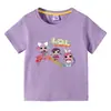 2023 Nueva camiseta de manga corta de verano para niños, estilo coreano, para niños y niñas, de algodón, de media manga.
