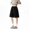 Shorts Casuales con Patrón de Escamas de Pitón Estilo Retro Americano, Estilo Old Money, Corte Relajado, Versátiles, Deportivos, Transpirables, Pantalones de Cinco Puntos