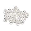 Pulseira de Pérolas Imitação de Cor Única em ABS com Furo Reto Pulseira DIY Acessórios de Joias Atacado DIY Contas Artesanais