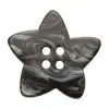 Botões de Tricô Yisen de Resina com Quatro Furos Estrela de Cinco Pontas Botões para Suéter Cardigã Botões Decorativos para Casaco de Cashmere