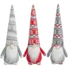 Boneco sem rosto de Natal transfronteiriço com chapéu de floco de neve de tricô, fofo gnomo Rudolph brinquedo de pelúcia decoração