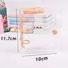 Álbum de fotos de estrella de 3 pulgadas cuaderno de hojas sueltas de PVC transparente 3 agujeros mini espiral de hojas sueltas diario de mano al por mayor