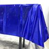 Amazon Transfronterizo Película de Aluminio Desechable para Fiesta Estampado en Caliente Mantel Monocromático Mantel de Película de Aluminio Super Brillante Impermeable Uso en Fiestas