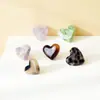 Corazones Pequeños de Melocotón Tintados con Tinta en Forma de Corazón Lindos Materiales para Accesorios DIY de Acetato Pendientes Pinzas para el Cabello Funda de Teléfono Colgante Venta al Por Mayor
