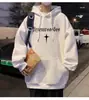 Moletom com Capuz para Homens, Novo Estilo Primavera e Outono 2024, Americano Oversized High Street Solto Tendência Marca Top de Lã