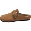 Zapatillas Birkenstock para Mujer Primavera y Otoño 2025 Nuevas Zapatillas para Exterior Punta Descubierta Zapatos Birkenstock Franceses de Suela Gruesa