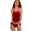 Renda Sexy Lingerie Sexo Faixa de Barriga Retrô Ponto Quente Paixão Lingerie Tentação Perspectiva Uniforme Sexo Livre