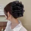 Pinza para el Cabello Burbuja de Nube de Temperamento Pinza de Garra Exquisita de Gama Alta Tamaño Grande para Cabello Grueso Pinza de Tiburón Pasador Versátil para Mujer para Peinados Recogidos