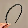 Diadema fina ondulada para mujer, alta en la coronilla, con dientes, antideslizante, para sujetar el cabello en su lugar, adecuada para lavarse la cara, aplicar mascarilla facial y uso diario como accesorio para el cabello