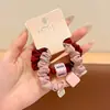 Diadema de Pelo de Intestino de Cerdo para Otoño e Invierno, Diadema de Intestino Grueso de Gama Alta, Cuerda para el Cabello Simple y Elegante, Goma para el Cabello de Mujer, Diadema de Flores, Accesorios para el Cabello