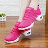 Zapatos Cuadrados de Malla Transpirables para Cuatro Estaciones Suela Suave Ligeros Zapatos de Yoga Fitness Zapatos de Baile Jazz Estilo Nuevo