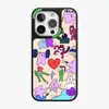 Funda Dura para PC con Panel Trasero Intercambiable Magsafe Magnética para iPhone 15 Funda de Verano para Teléfono Apple 14 Funda Protectora Refrigerante