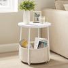 Mesa de centro pequeña de lujo ligero, mesa auxiliar para sofá, dormitorio, mesa metálica pequeña de alto diseño, simple, sala de estar, mesa de té pequeña, venta al por mayor
