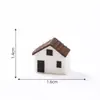 Paisagem miniatura criativa, ilha pequena, casa pequena, decorações DIY, acessórios de paisagismo em garrafa ecológica, miniaturas