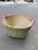 Cesta de arroz decorativa trançada em bambu cesta de hashi de uma peça de bambu cesta de bambu cesto de chão vegetais e frutas produtos de mercearia produtos de supermercado especialidade local