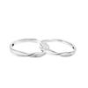 Anillo de pareja amor infinito anillo abierto entrelazado simple de nicho Moda anillo de Mobius para hombre y mujer