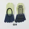 Calcetines de yoga de cinco dedos para mujer, calcetines profesionales antideslizantes para interior, calcetines deportivos de fitness para mujer, calcetines de Pilates degradados