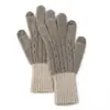 Cachemira Otoño/Invierno 2026 Nuevos Guantes Largos de Punto Gruesos Cálidos Cortavientos para Mujer con Bloques de Color y Pantalla Táctil