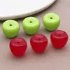 Acrílico Verde Fruta Estéreo Pasante Manzana Cuentas Pequeñas Pulsera DIY Llavero Cuentas Espaciadoras Accesorios de Joyería