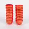 Taza de Té Qing Jing Taza de Brindis Taza para Adorar a Dios Buda Taza de Té Adoración Estilo Chino Plástico Dorado Plástico Rojo Copa de Vino