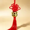 Venta al por mayor Calabaza Yuanbao Dorado tamaño pequeño Borla Nudo Chino Colgante Decoración Hogar Bonsái Regalo Festivo Adornos Colgantes