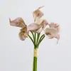 Flor artificial Lirio de Cala tacto Arum decoración de sala de estar mesa flores falsas suministro transfronterizo pegamento suave ramo al por mayor