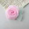 Fio de Gelatina de Fada Estilo Floresta Flor de Camélia Tecido Acessórios para Bolsa DIY Flor de Sapato Acessórios para Chapéu Acessórios para Roupas