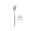 Amazon vajilla portuguesa 304 mango redondo brillante cuchillo y tenedor para plato principal cuchara cuchara de postre de espejo grueso tenedor para fruta cuchara para helado