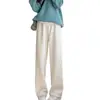 Colección otoño/invierno 2026: Pantalones de punto cálidos, forrados de polar, de cintura alta, pierna ancha para embarazadas, con una caída favorecedora, diseño versátil y efecto adelgazante.