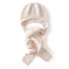Elegante y versátil conjunto de sombrero y bufanda estilo coreano, nueva colección otoño/invierno, gorro de punto de cachemira liso para mujer, con protección para el cuello
