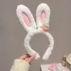 Linda Nueva Diadema de Dibujos Animados para Mujer, Diadema de Felpa para Lavarse la Cara y Aplicarse Mascarilla Facial, Accesorio para el Cabello Antideslizante