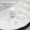 Celebridade online garota bonita mocha borboleta joias para unhas atacado cor de doce macaron diamante plano diy decoração de unhas