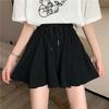 Pantalones cortos cintura elástica 2024 mujer verano último estilo hada falda busto cintura alta cordón adelgazante pierna ancha pantalones caída moda