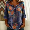 Novo Produto 2026: Camisa Longa Vintage com Renda Vazada e Efeito Amassado, Atacado a Partir de Uma Peça, Site Independente da Amazon Transfronteiriço Temu