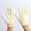 Guantes de gasa gruesos de algodón nailon gris-negro resistentes al desgaste y a la suciedad protección para el trabajo laboral guantes de protección laboral