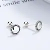 Amor Margarita redondas moda estilo japonés y coreano estilo网红 estilo más vendido pendientes de tuerca de hilo para mujer plata de ley 925 pendientes de plata tailandesa