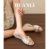 Sandalias de verano sin cordones para mujer, nuevo modelo 2026, tacón de cuña, antideslizantes, sandalias de punta abierta a la moda