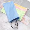 Fabricante Pano de Fibra Fina Cordão Cordão Bolsa para Óculos de Sol Bolsa para Óculos de Sol